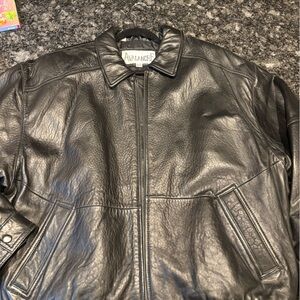 Men’s extra large leather dress jacket